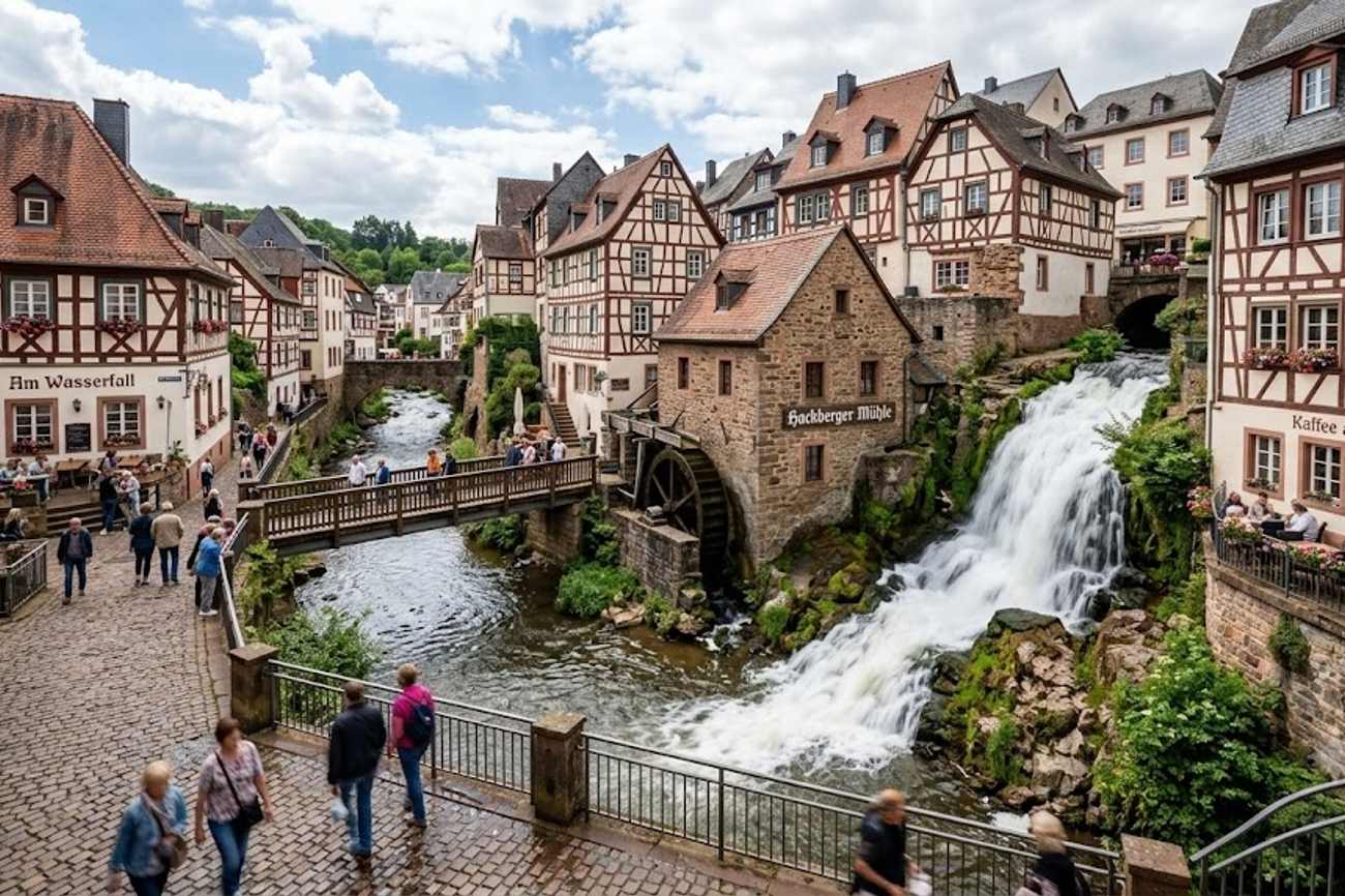 Saarburg In Germany Offers A Unique Waterfall Experience In Its Historic Old Town