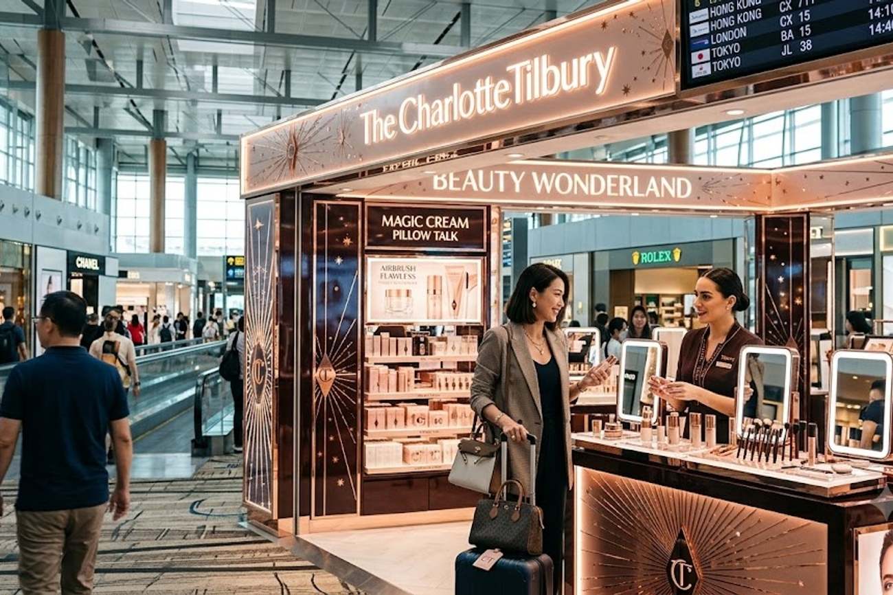 Singapore Teams Up With Hong Kong and More as Charlotte Tilbury Travel Retail Destinations Take Centre Stage for Glamorous Journeys