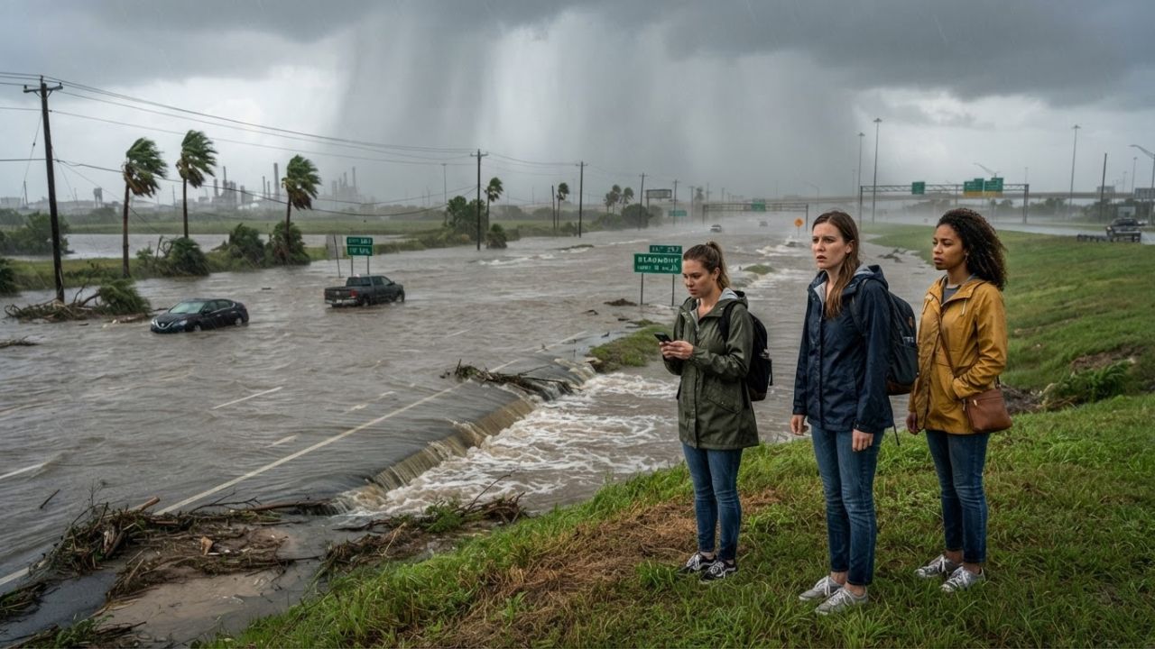 Tropical Storm Edouard Unleashes Flash Floods Across Texas Gulf Coast: 21 Inches of Rain Triggers Travel Emergencies