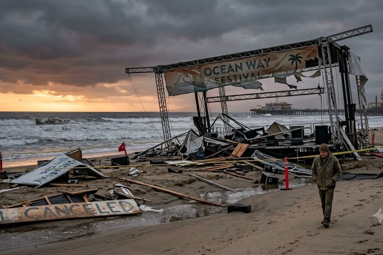 US Travel Hit as Santa Monica Cancels Ocean Way Festival After Hurricane Marie Damages Beach Venue: All You Need to Know