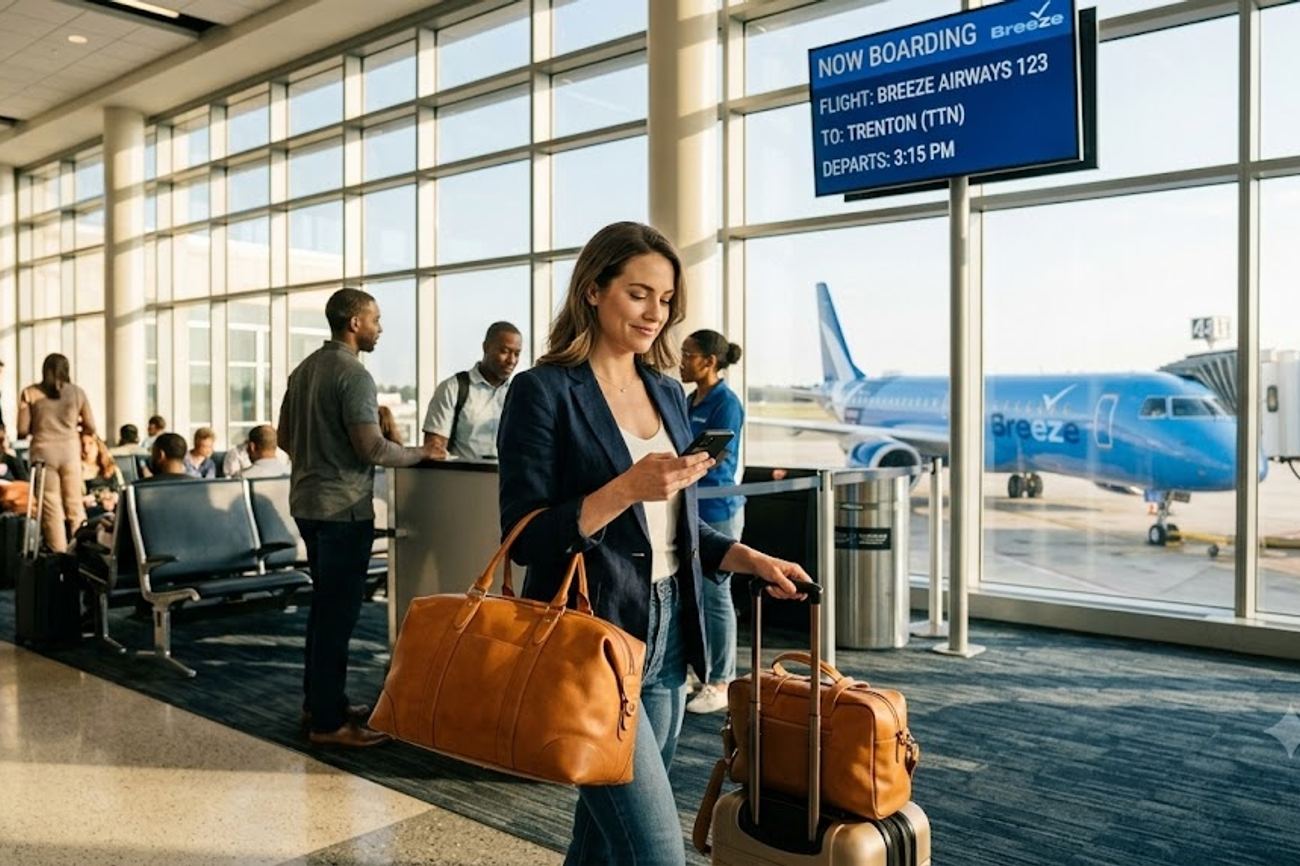 USA Travel Gets A Fresh Boost As Breeze Airways Adds New Nonstop Charleston To Trenton Flights For Better Connections