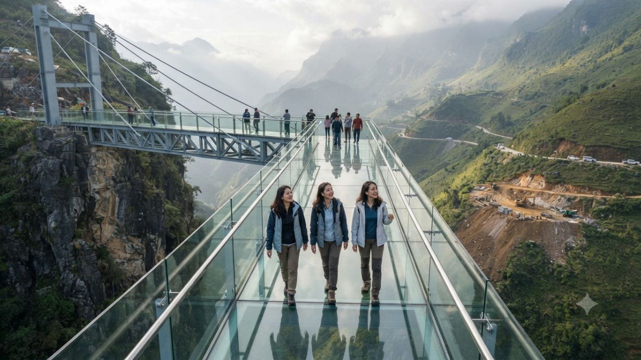 Vietnam Rong May Glass Bridge Faces Temporary Safety Closure Over Landslide Risks Starting October First