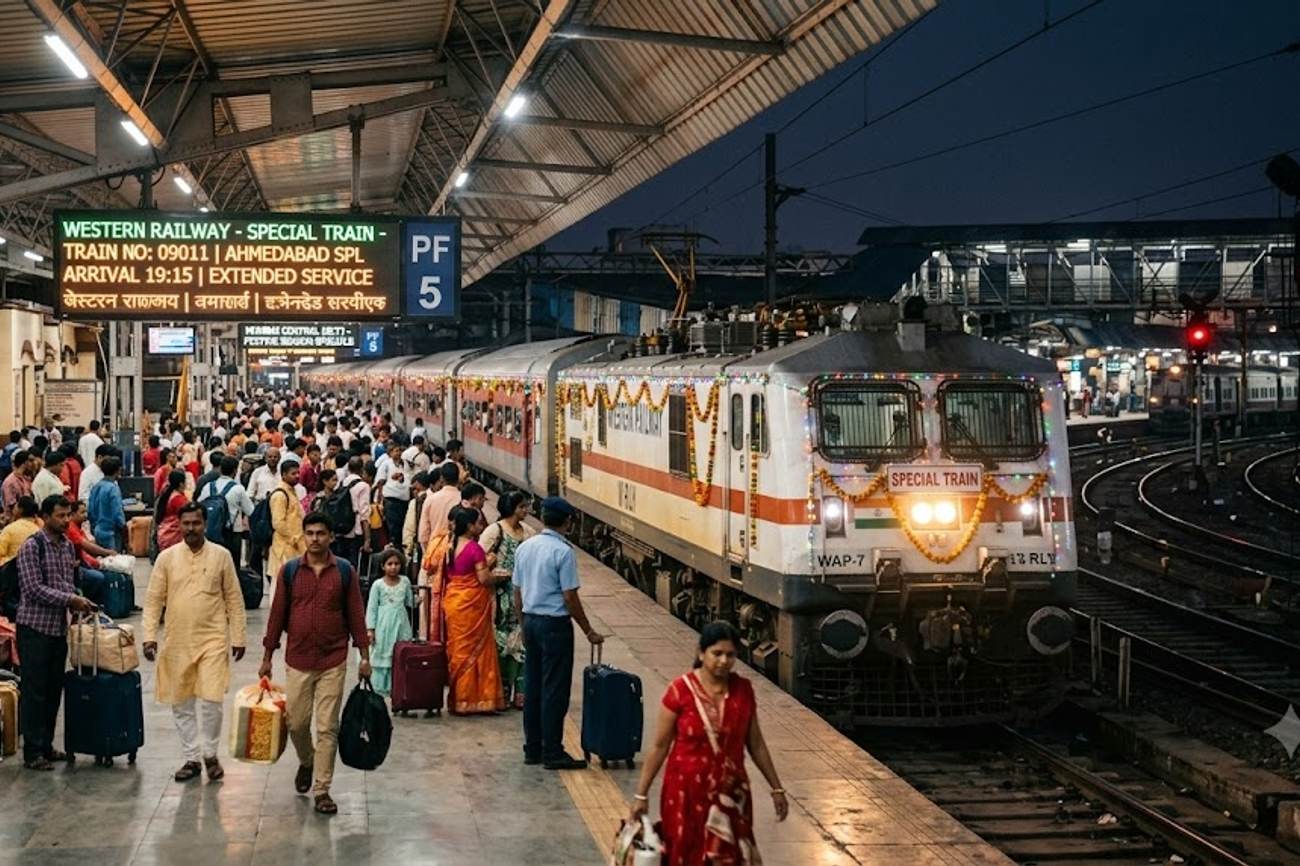 Western Railway Adds More Festive Season Train Options With Four Special Services Extended Till November 2026