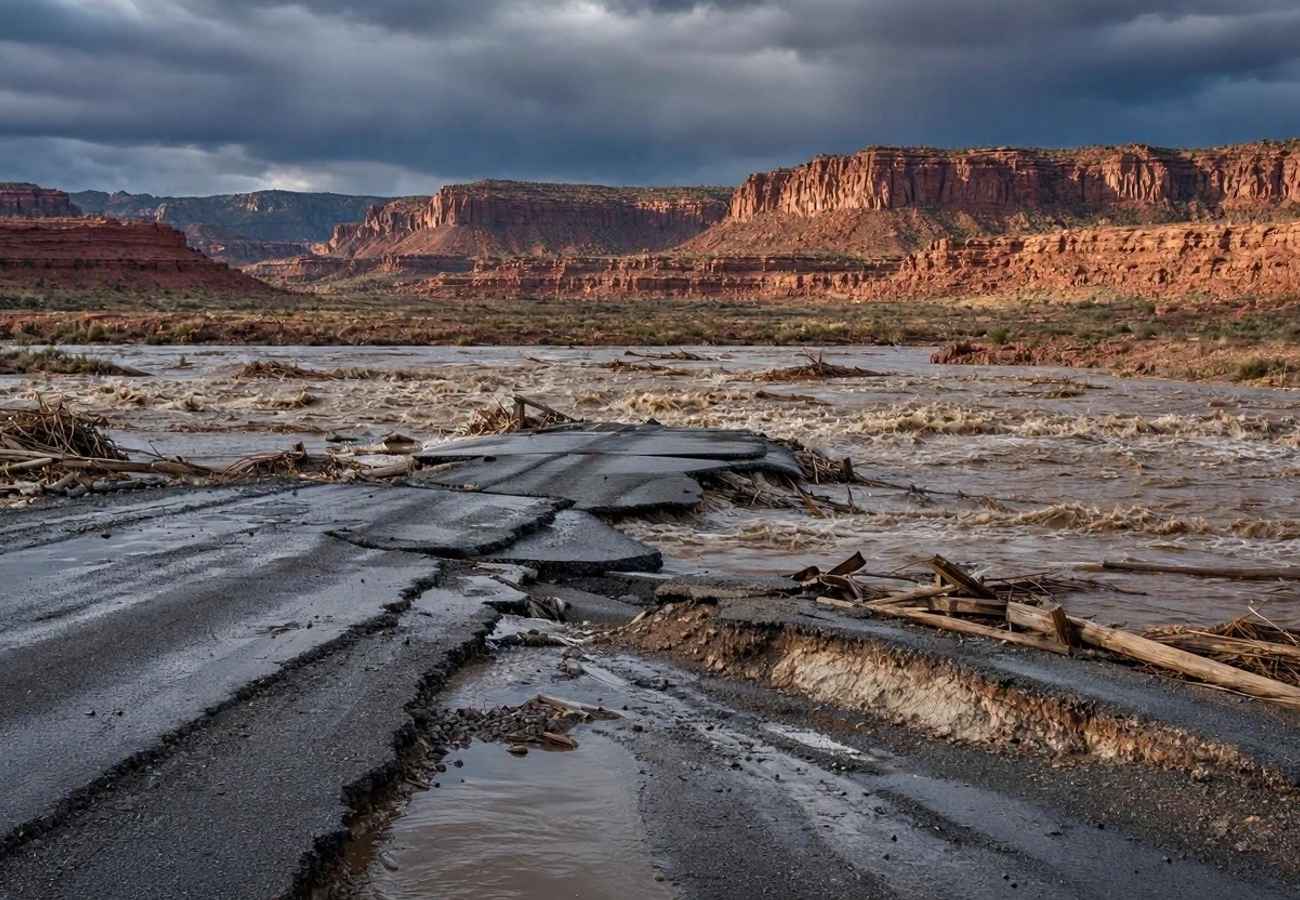 New Mexico Flood Crisis 2026: San Juan River Surges and Road Closures Impact US Southwest Travel