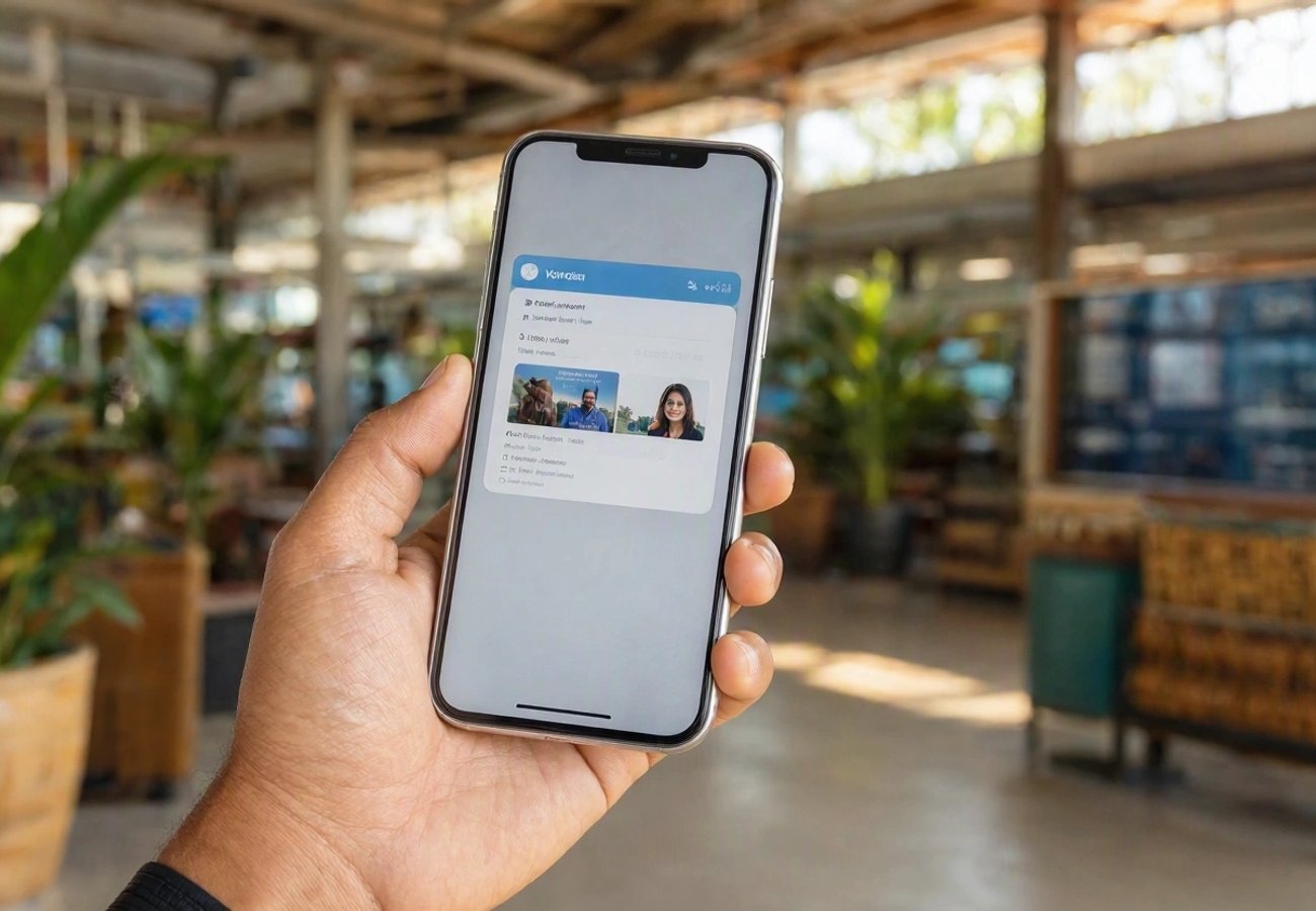 Digital security interface protecting travel data in Papua New Guinea