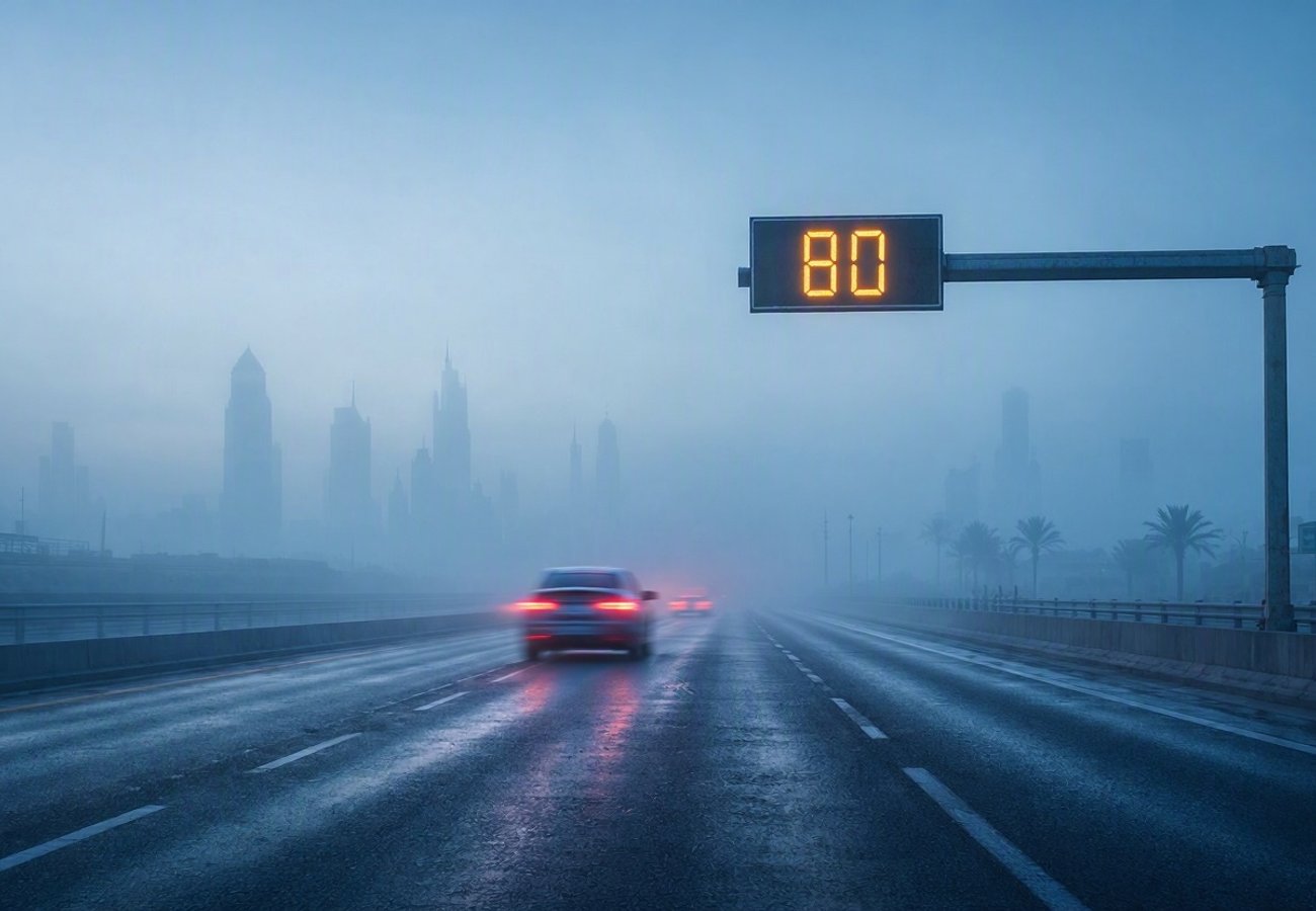 UAE Weather Alert 2026: Dense Fog and Heat Trigger Dynamic Speed Limits in Dubai and Abu Dhabi