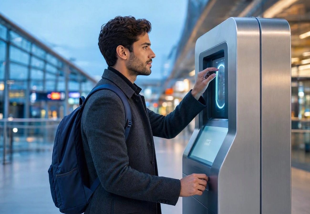 Digital biometric scanning at a US border crossing