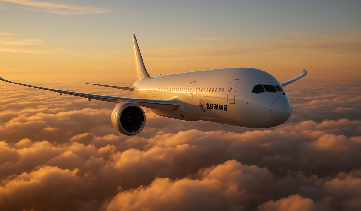 Modern Boeing 787 Dreamliner aircraft in flight demonstrating twin-engine efficiency technology, 2026