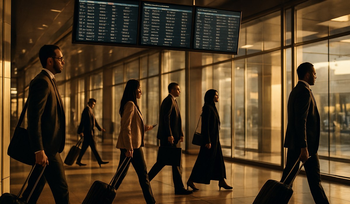 Nile Air aircraft with digital distribution technology visualization, Cairo Egypt 2026