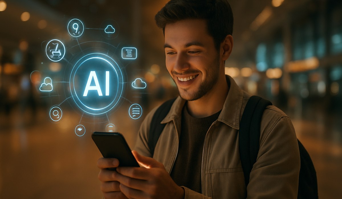 ixigo AI-native app interface showing conversational AI travel assistant, India 2026