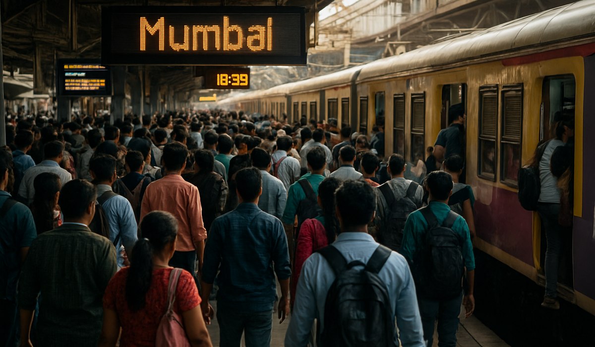 Google Maps interface displaying real-time Mumbai local train tracking powered by Yatri partnership, 2026