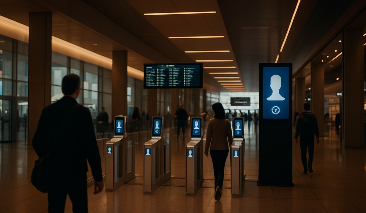 SITA airport technology innovation report 2026 showing AI biometric scanning systems