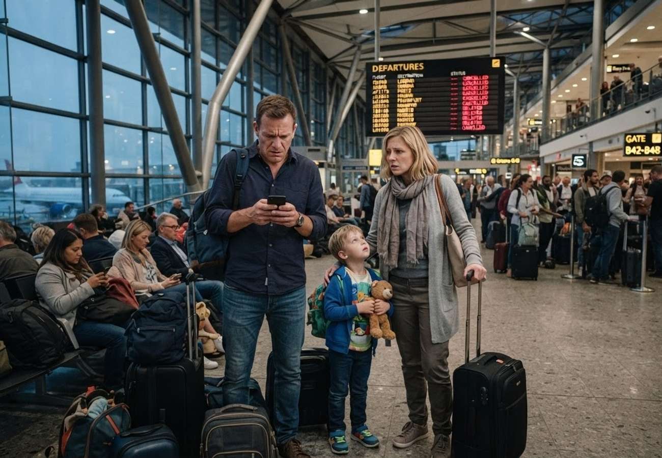 Travel insurance documents and medical prescriptions on a travel map