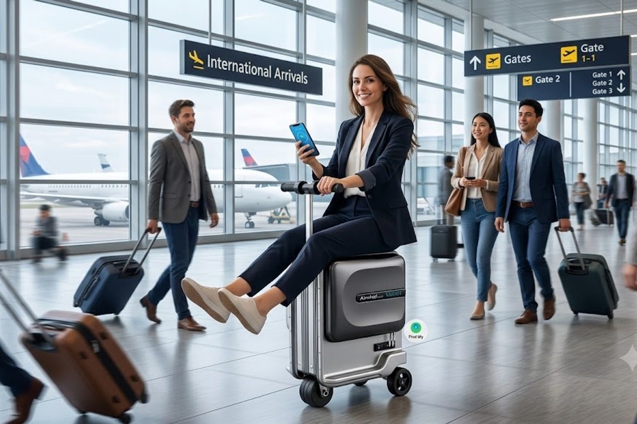 Airwheel AI Suitcases Disrupt Global Travel with Rideable Electric Mobility
