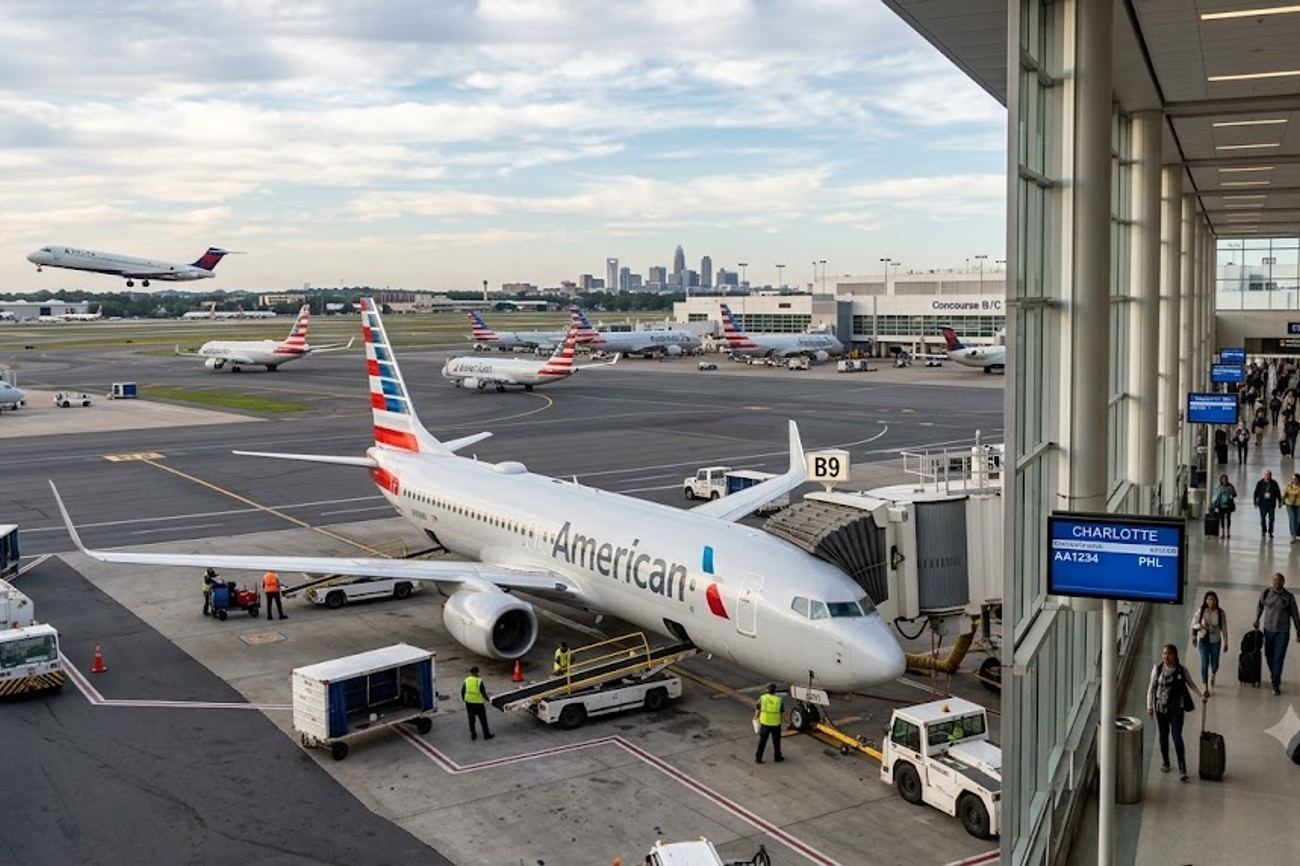 American Airlines Introduces Advanced Delay Technology At Charlotte Hub To Target Rolling Flight Delays
