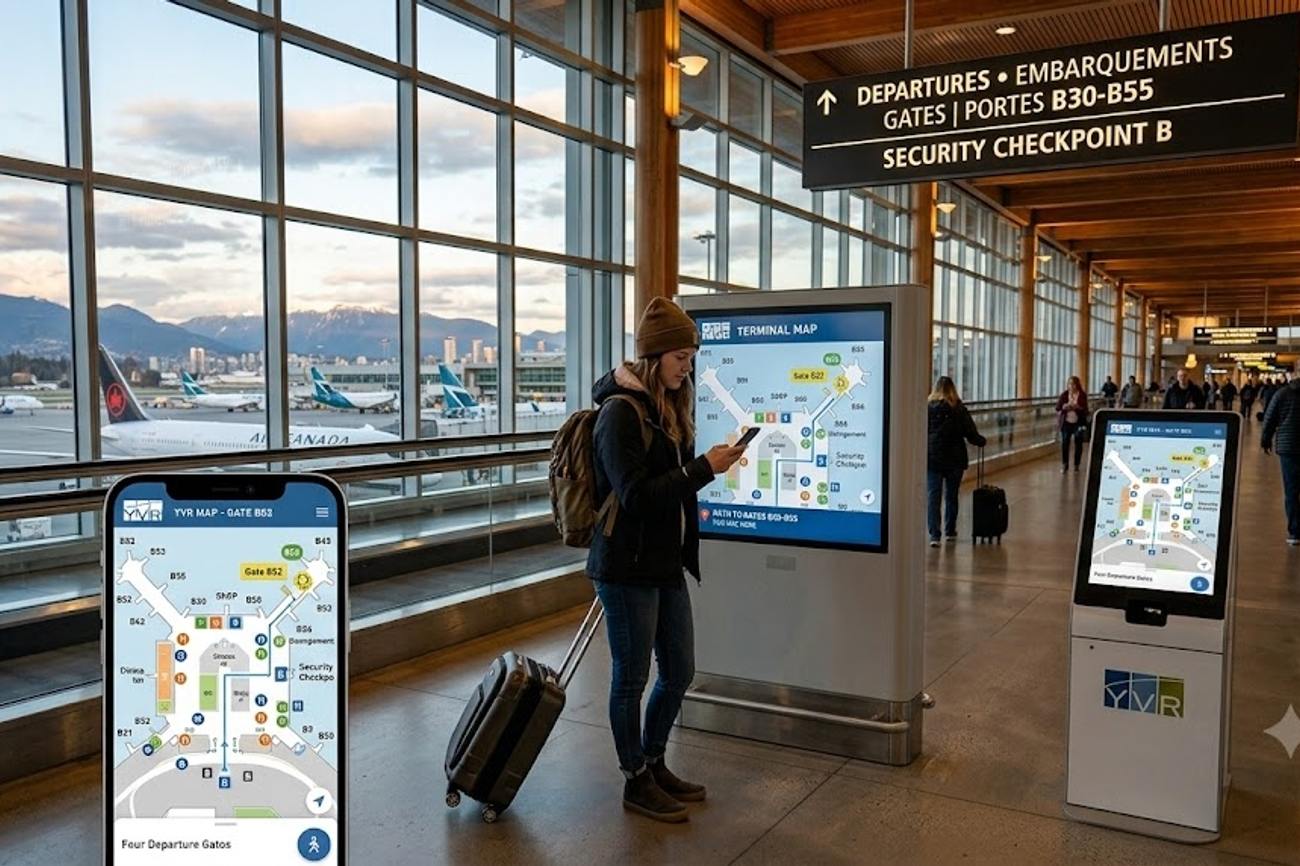 Canada’s Vancouver International Airport Revolutionises Passenger Travel With Powerful Digital Map Technology For Faster And Stress-Free Journeys