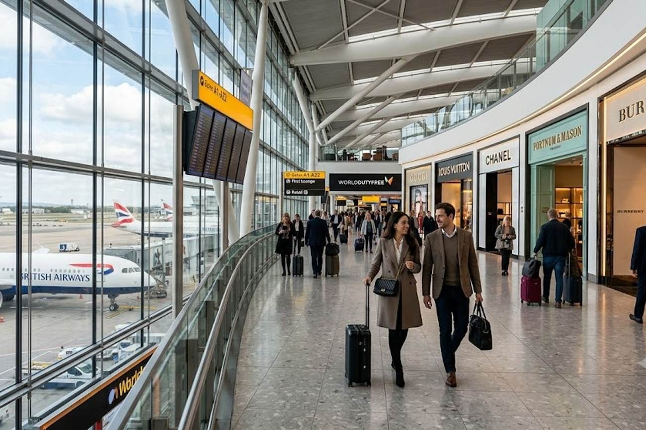 London Heathrow Leads European Airports in Luxury Retail and Passenger Experience