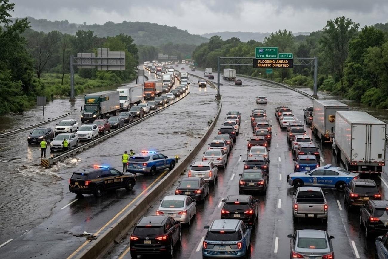 New York Aligns Connecticut and More US States as Floods Disrupt Travel Throughout Major Highway