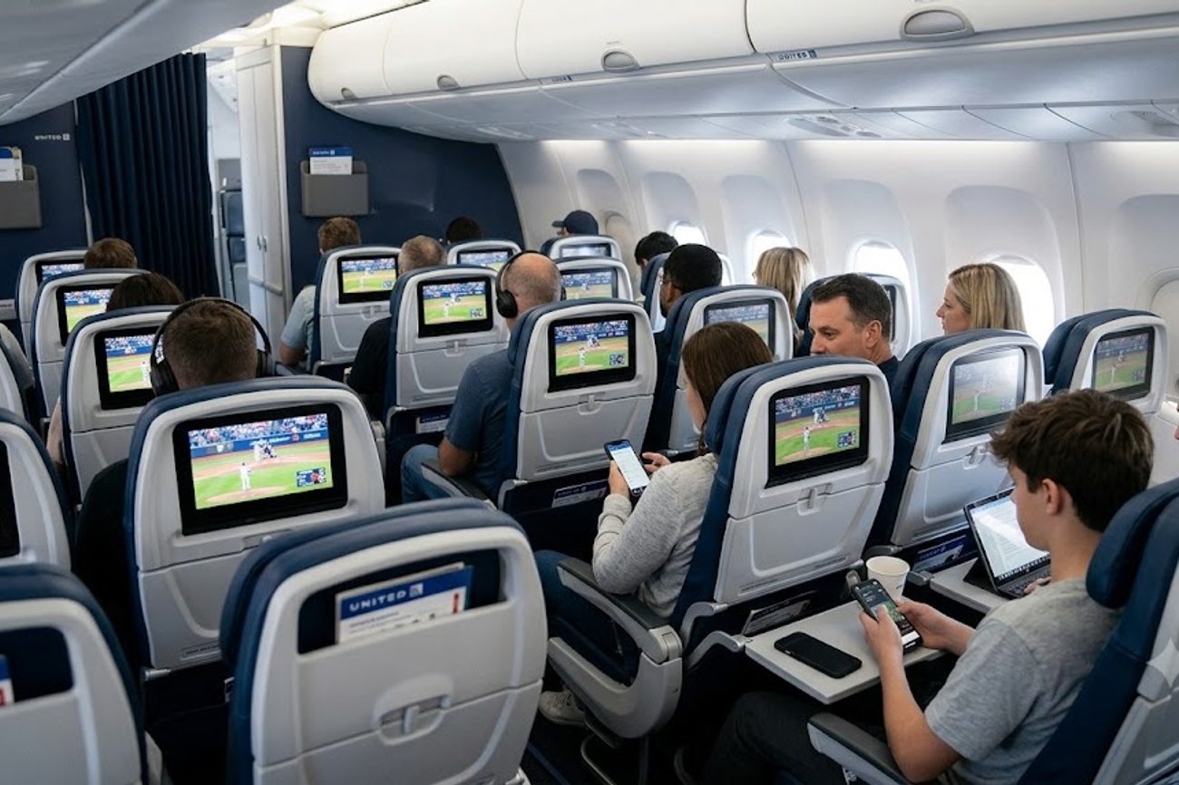 United Airlines Brings Baseball Playoffs to the Skies with Starlink Wi-Fi and Revolutionary Live TV Streaming