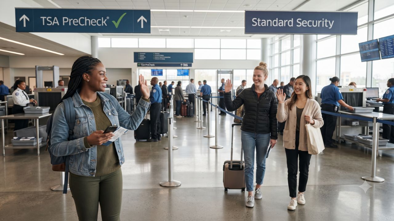 TSA PreCheck Airport Etiquette: When to Separate from Flying Companions and When to Stay