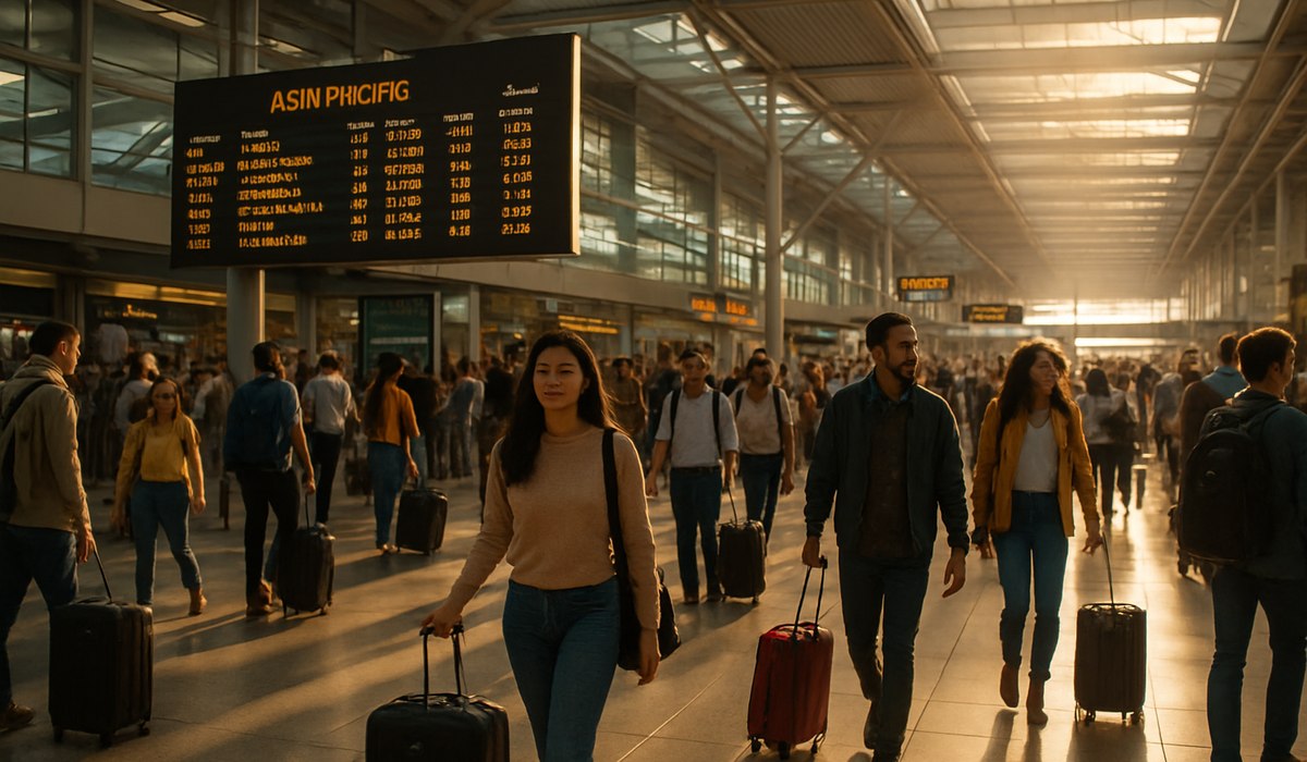 Bangkok Suvarnabhumi Airport terminal with aircraft, Asia Pacific passenger growth 2026