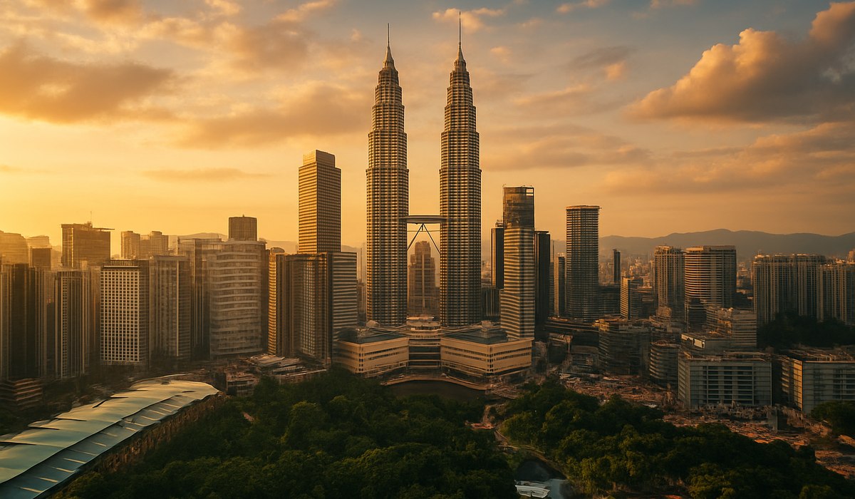 Indian travelers exploring Kuala Lumpur skyline, Malaysia 2026