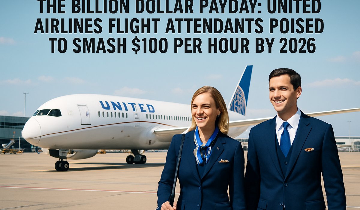 The Billion Dollar Payday: United Airlines Flight Attendants Poised to Smash $100 Per Hour by 2026
