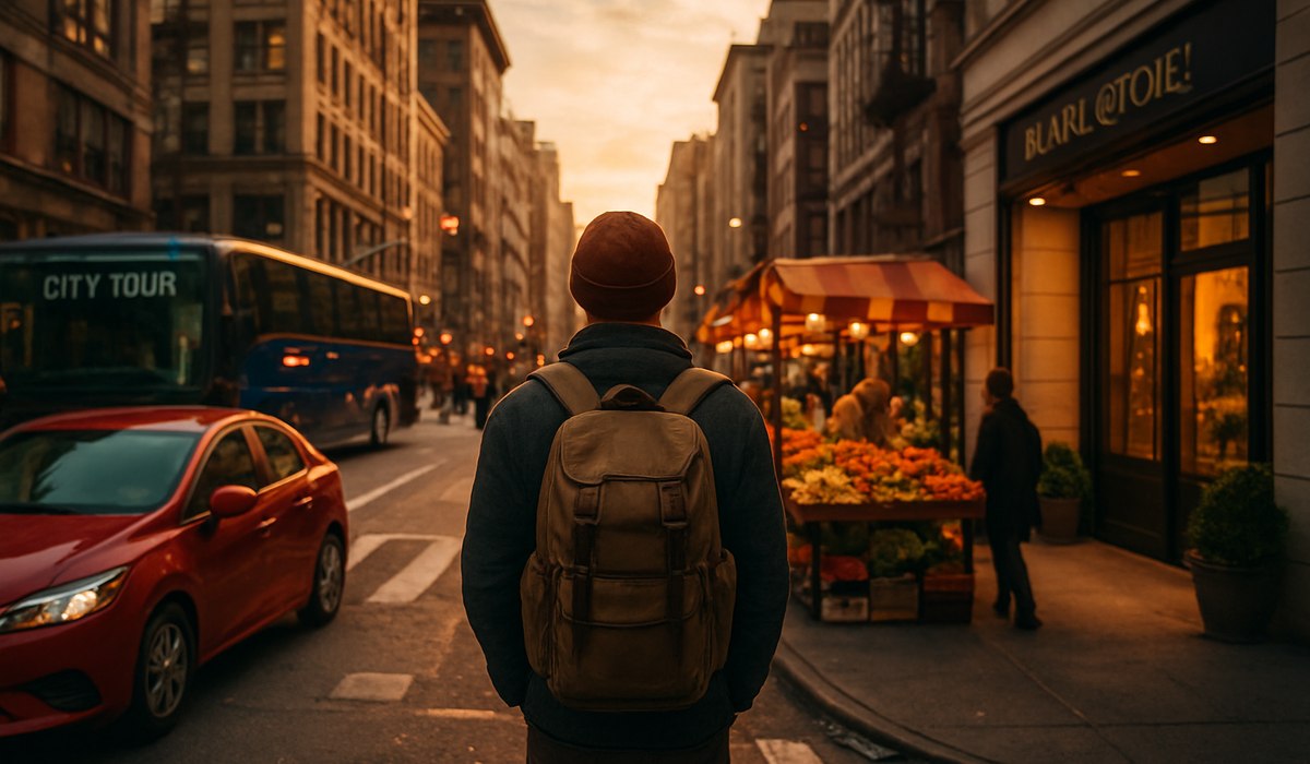 Airbnb app interface showing transportation, dining, and attractions services alongside traditional lodging options, May 2026