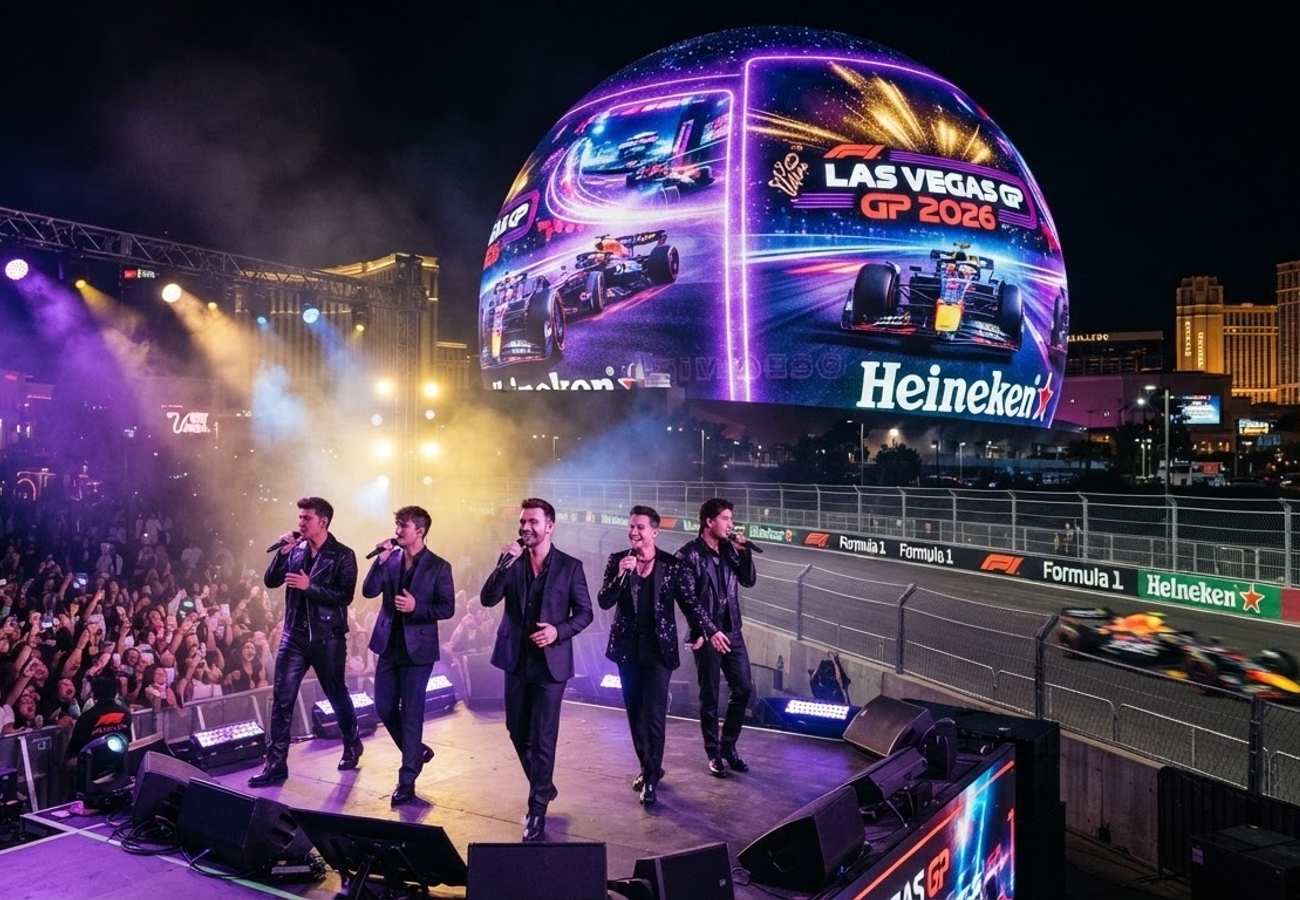 The Sphere venue in Las Vegas preparing for F1 events