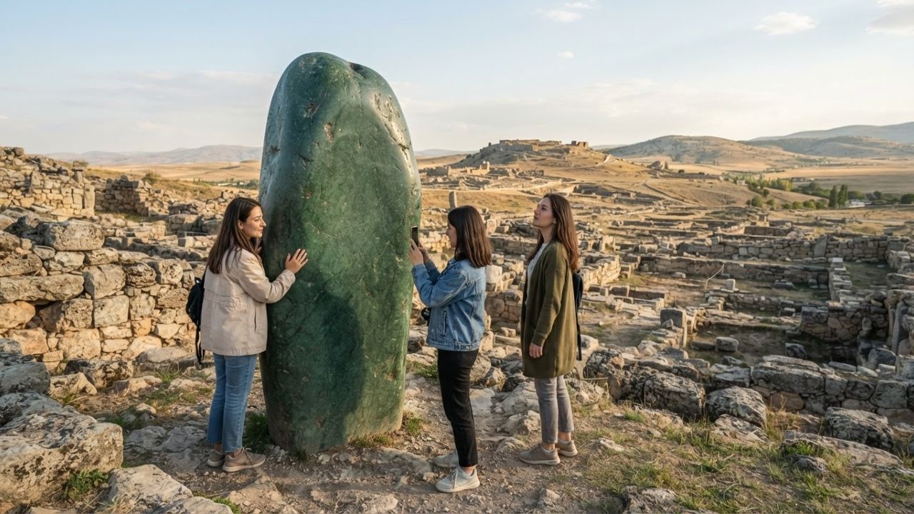 Hattusa Hides a Baffling Green Wish Stone Mystery in Turkiye
