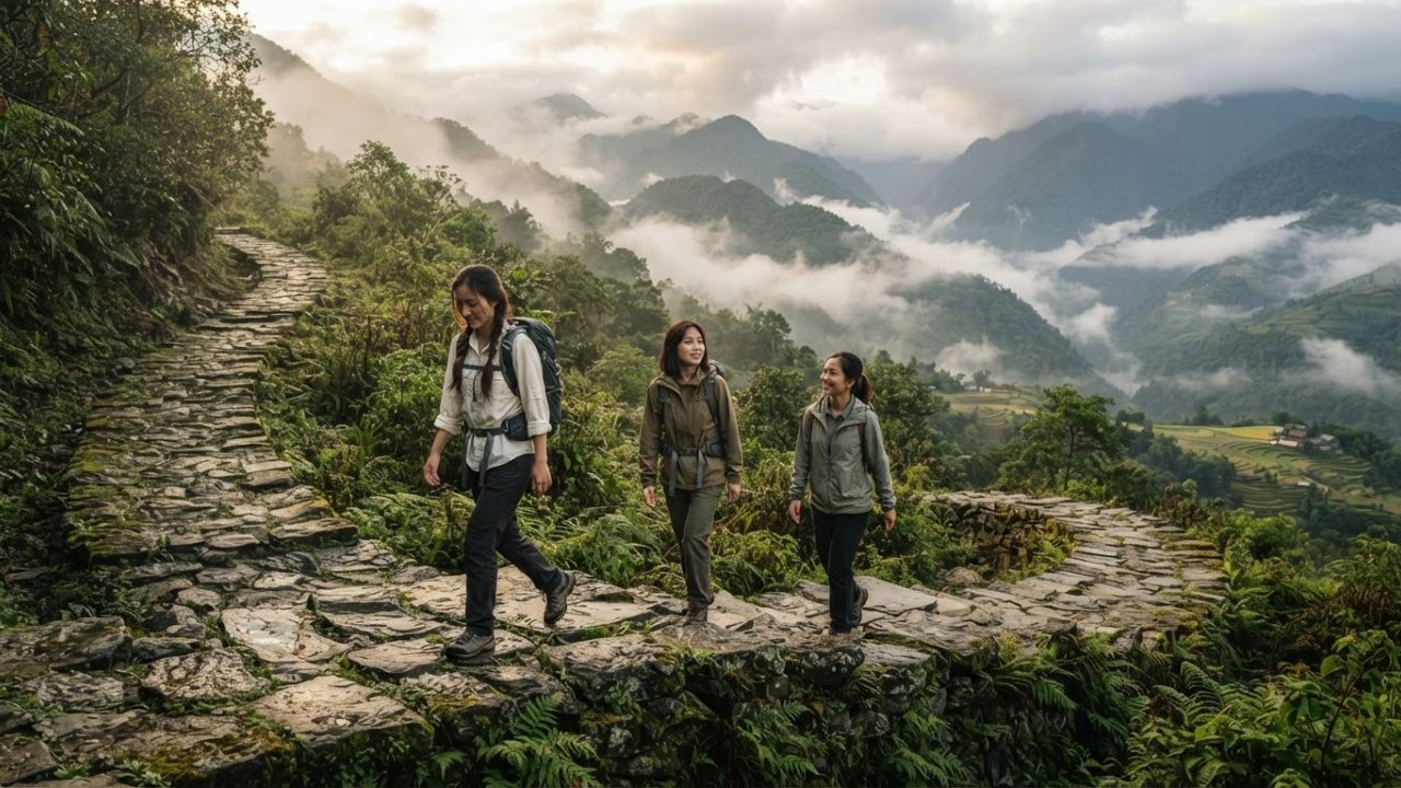 Vietnam's Ancient Pavi Stone Road Creates a Powerful Travel Experience