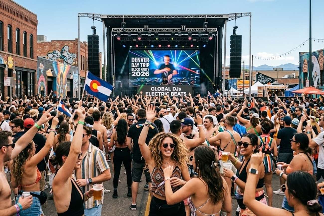 Denver Day Trip Block Party 2026 Reveals Global DJs, Electric Beats and Outdoor Festival Experience