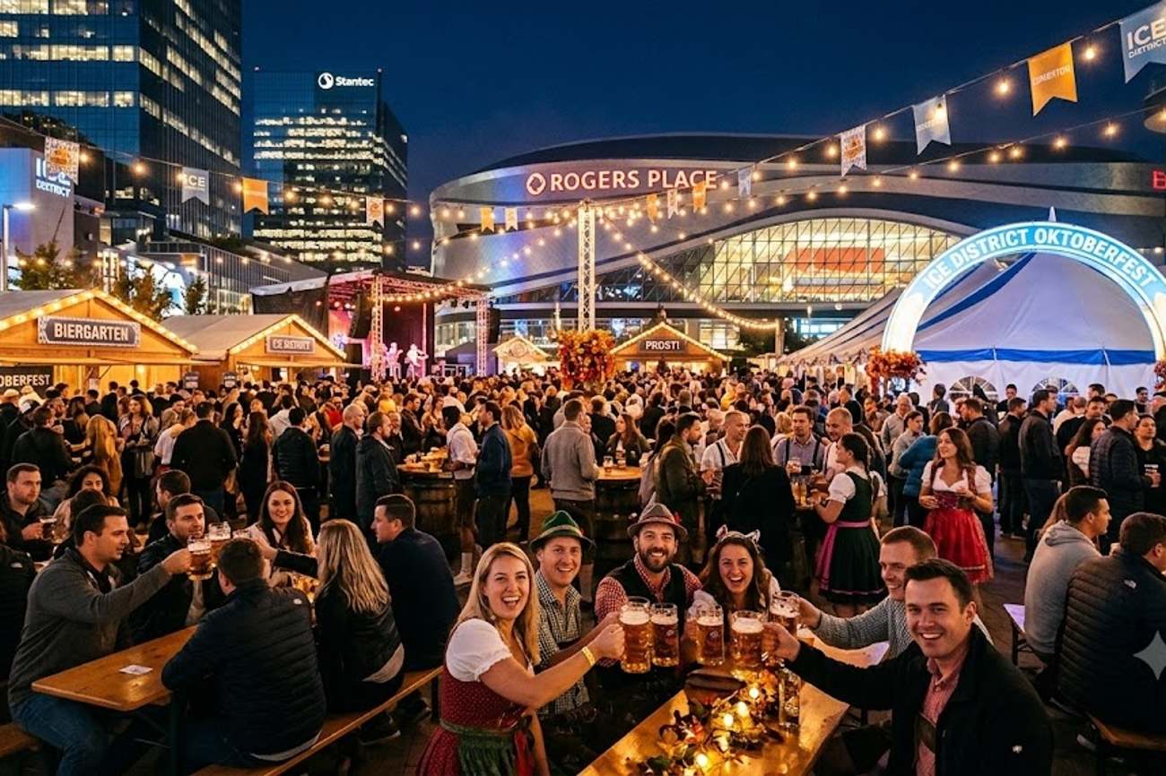 Edmonton Lights Up October With a Thrilling ICE District Oktoberfest Return