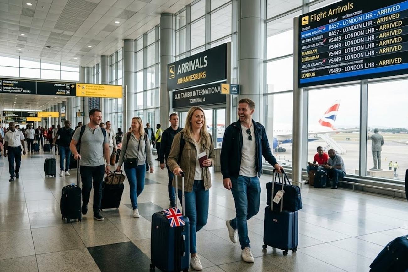 Johannesburg Overtakes Nairobi and Others as the Only Major African Airport to Record British Tourist Arrival Growth for Eight Consecutive Months in 2026