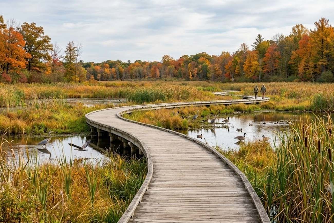 Michigan’s Crosswinds Marsh Offers Wildlife Trails And A Peaceful Nature Escape Near Detroit