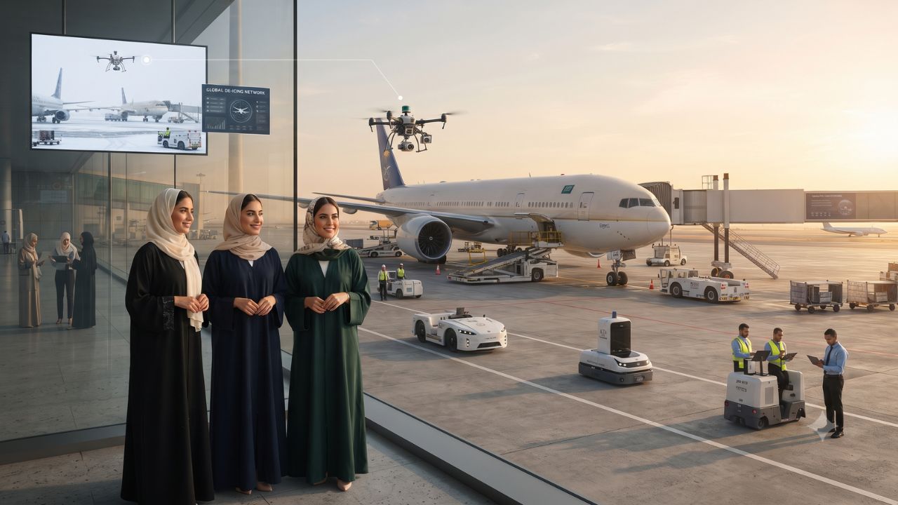 Autonomous De-Icing Drones and AI Turnarounds: Smart Airport Automation in Riyadh, Dubai, and Beyond 2026