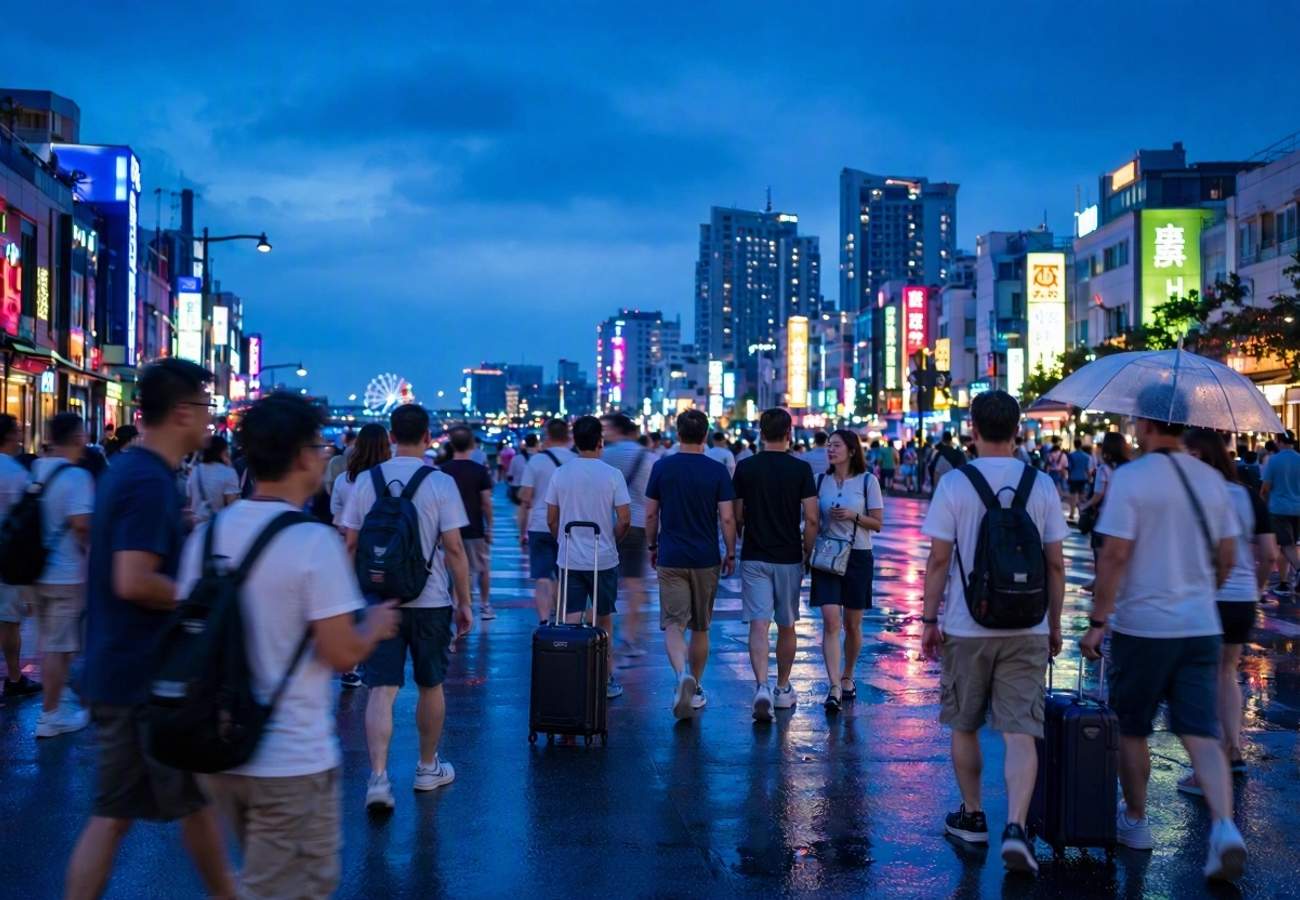 Busan coastal skyline and tourism infrastructure
