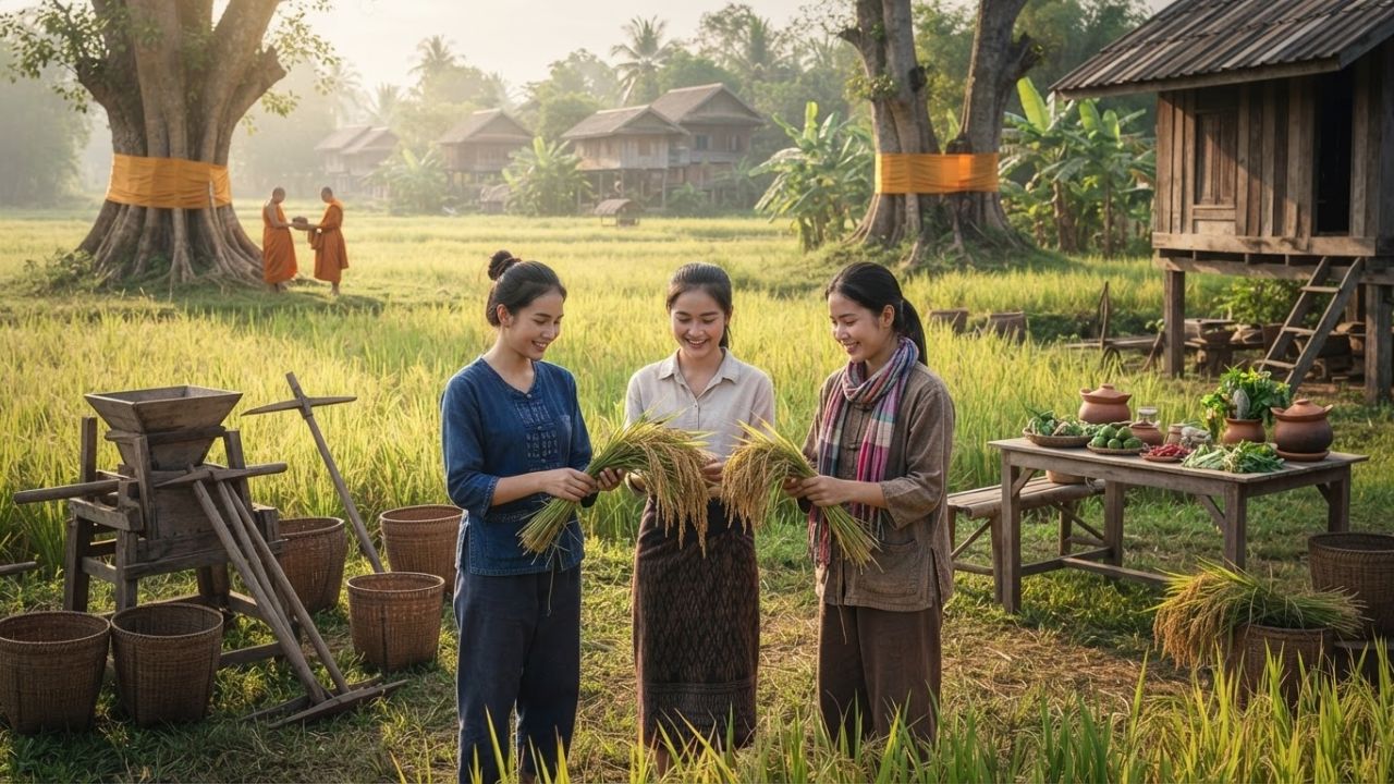 Bangkok Day Trip: Cultural Heritage and Rice Traditions in Kok Na Sai Village